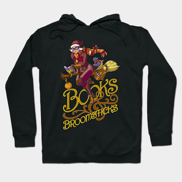 Books & Broomsticks Hoodie by GiveNoFox